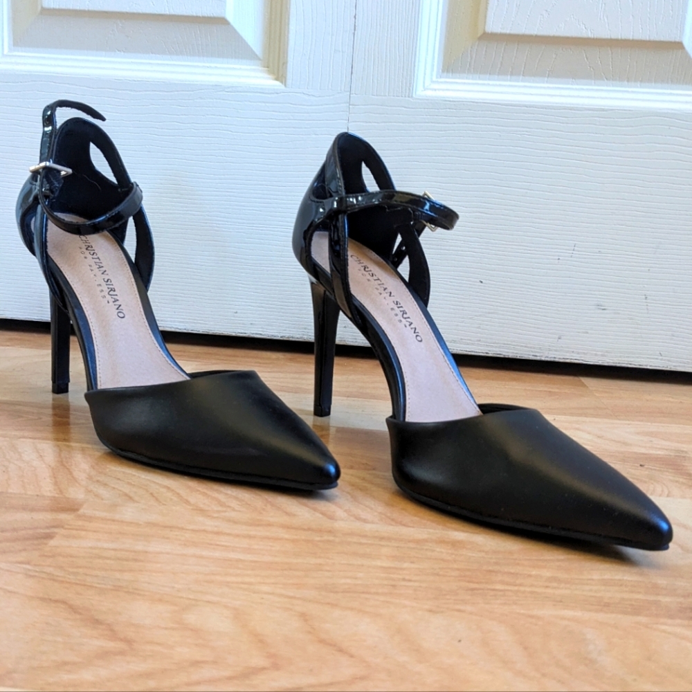 Christian siriano black heel pumps brand new